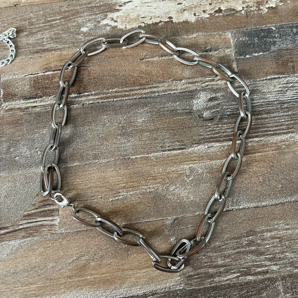 silver necklace
